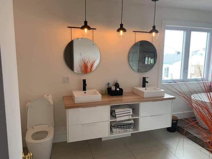 Nouvelle salle de bains design Lac-Beauport